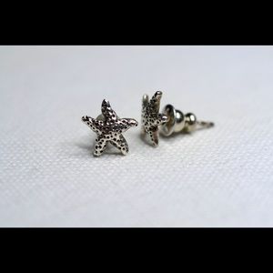 Sterling silver Starfish earrings